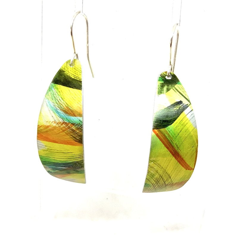 Curved Collection Coloured Earrings