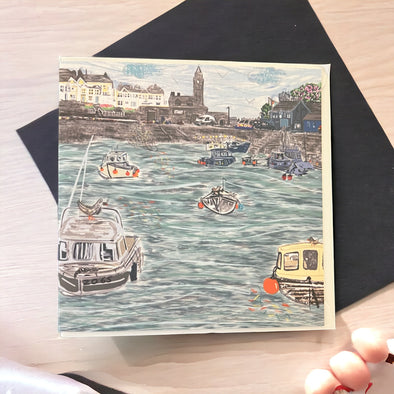 Porthleven Cornish Greeting Card