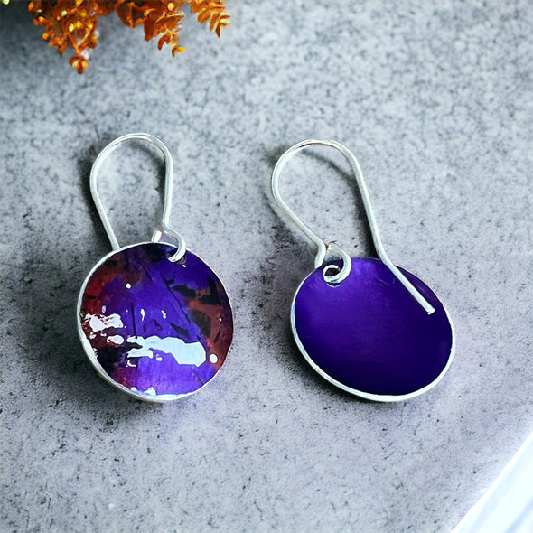 Anodized aluminium earrings Rachel-stowe