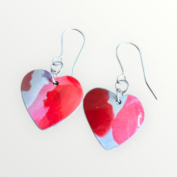 Rachel-stowe glossy heart earrings 