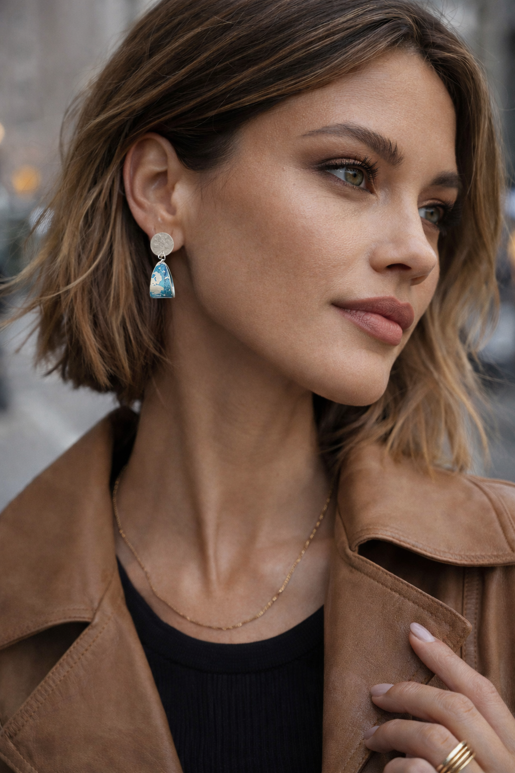 Inner lustre Earrings