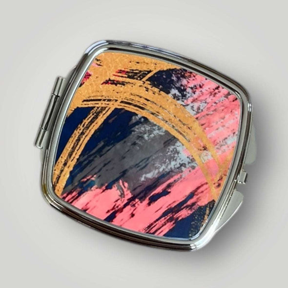 Compact Mirror Pink /Gold /Blue - Rachel Stowe 