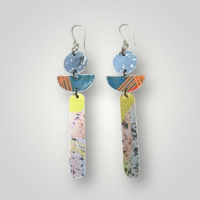 Mix n match long Aluminium Earrings