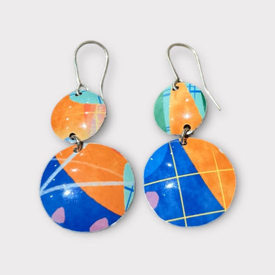 Tropical burst double earrings