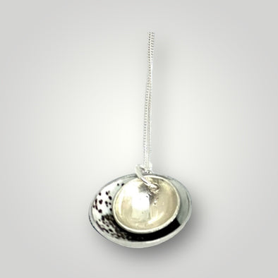 Black / white /Silver Pod / Necklace