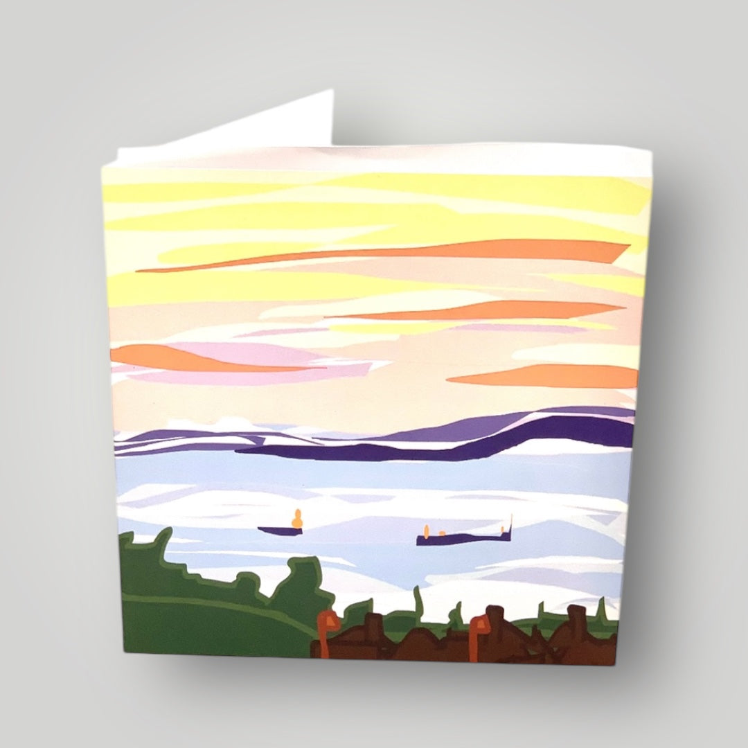 Relaxed Sunset Greeting Card