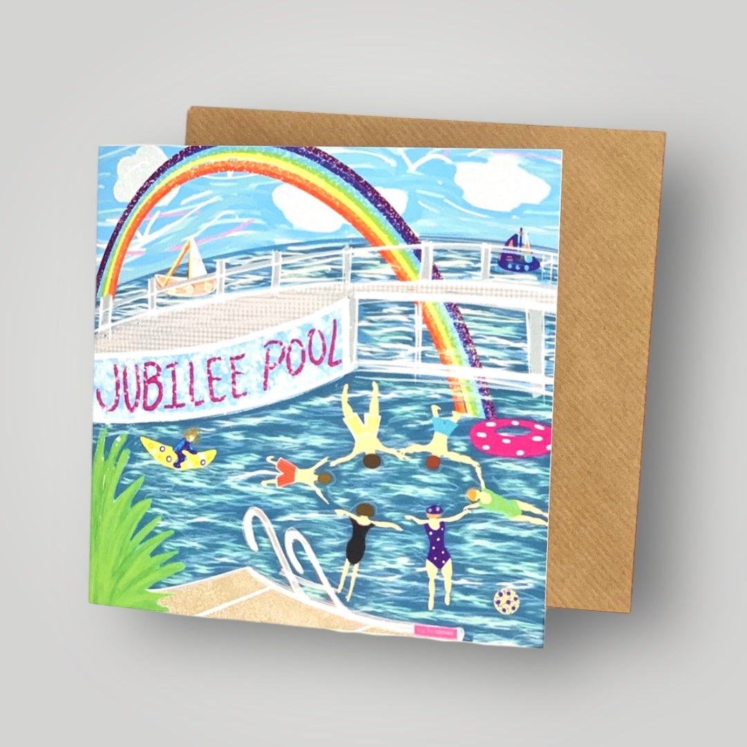 Jubilee Pool  Penzance Greeting card