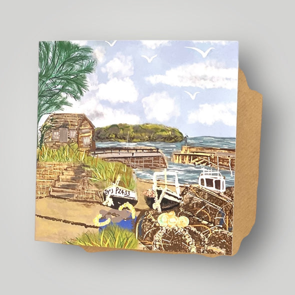 Mullion Harbour Greeting Card