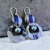 Purple pearl earrings Rachel-stowe