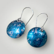 Coastal blue aluminium earrings Rachel-stowe
