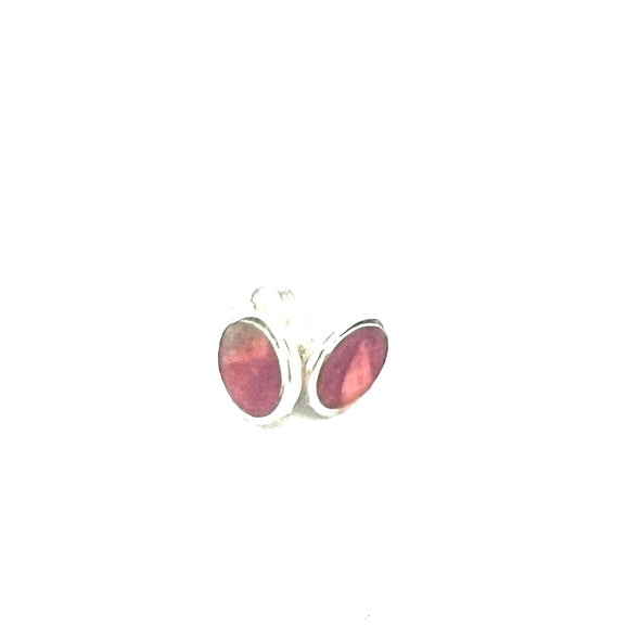 Red and Pink Stud Earrings