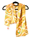 Mustard Movement designer silk scarf - Rachel Stowe 