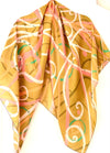 Mustard Movement designer silk scarf - Rachel Stowe 