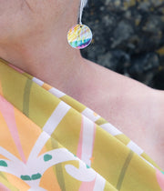 Mustard Movement designer silk scarf - Rachel Stowe 