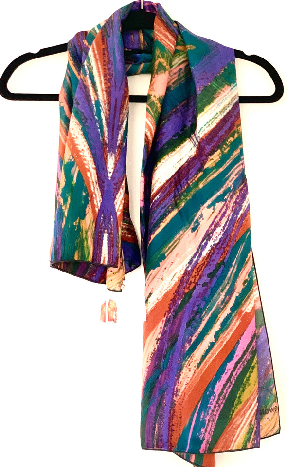 Aztec designer silk scarf by rachel-stowe