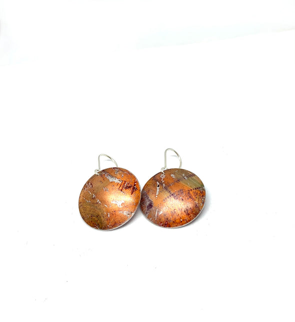 Orange hues coloured earrings