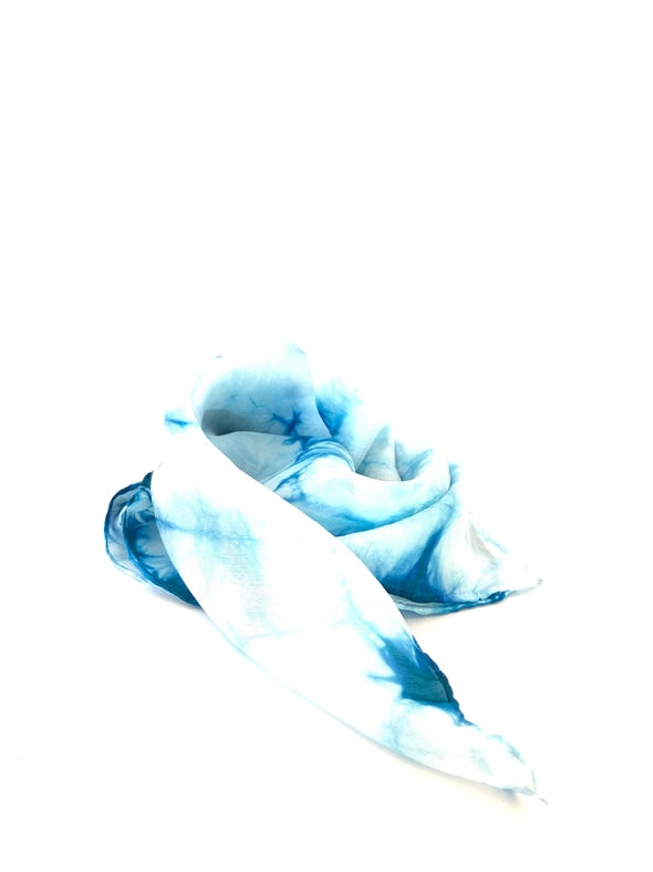 Designer | Silk | Blue Neckscarf