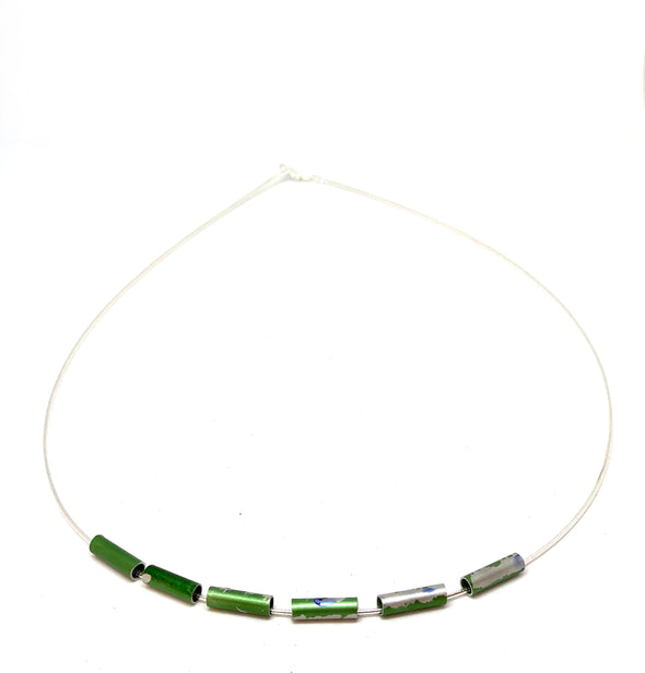 Seascape /Silver necklace