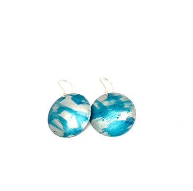 Turquoise Ocean  Sea Blue Earrings