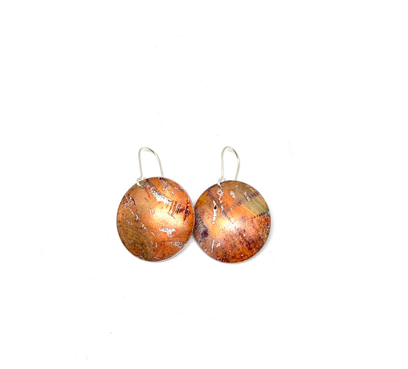 Orange hues coloured earrings