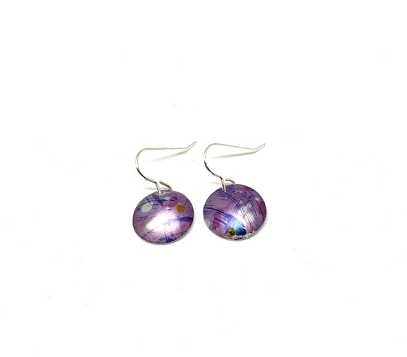Purple mystical earrings