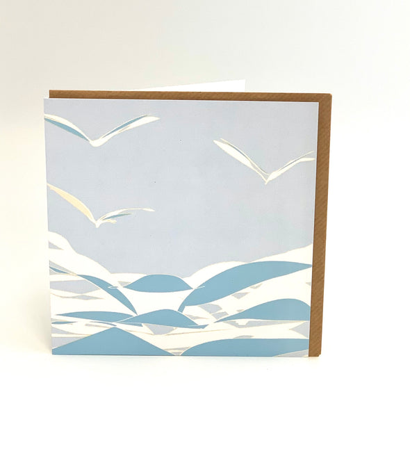 blue akies coastal inspired bird -sea design hand-drawn illustrated greeting-cards by rachel-stowe