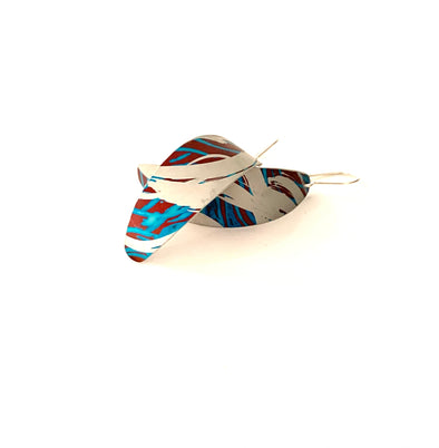 Turquoise and Brown | Coloured Earrings