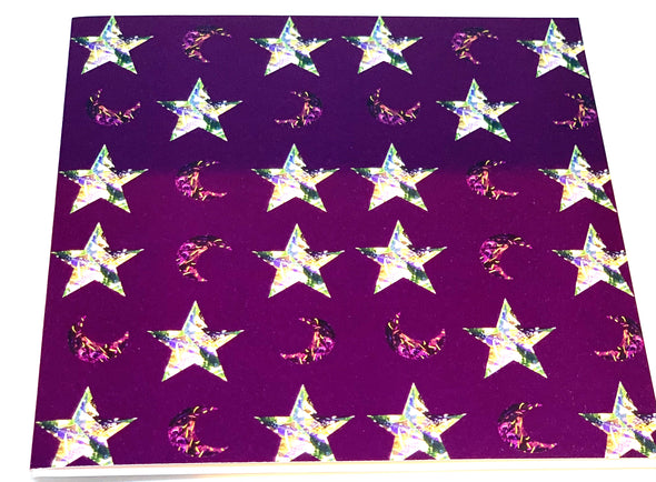 Purple Stars Greeting Card