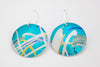Seascape burshstroke earrings by rachel-stowe
